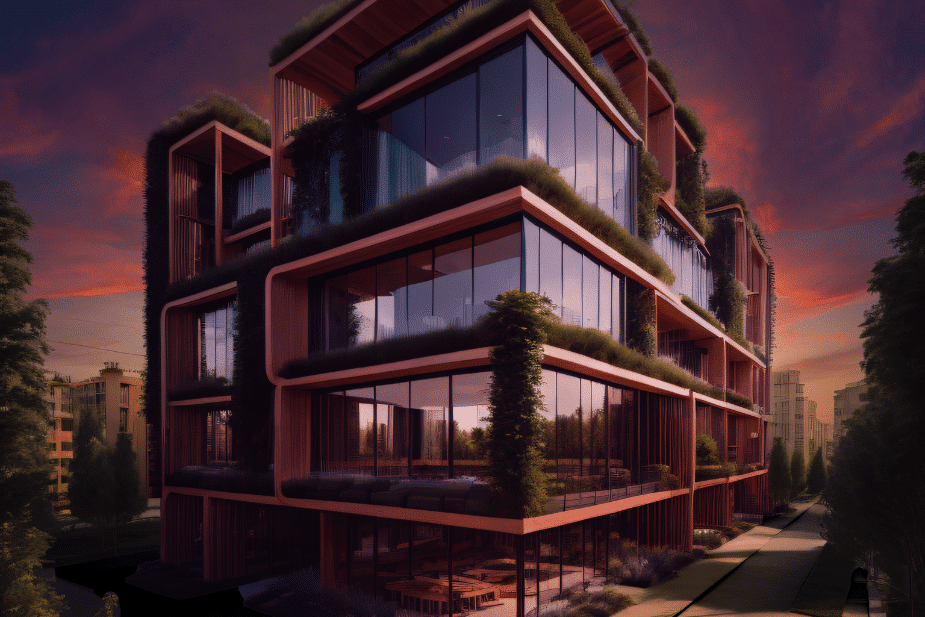 Energieneutraal wonen in apartementencomplex met veel groen