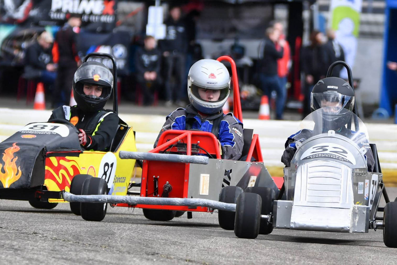 Testdag voor greenkarts en superkarts